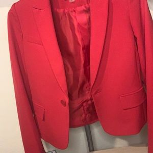 Tommy Hilfiger Women’s Red Professional Blazer Jacket Size US 0 Pre-Owned